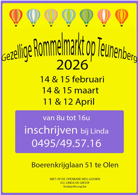 Gezellige rommelmarkt Teunenberg