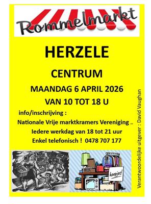 Grote Jaarlijkse Rommelmarkt Herzele Centrum