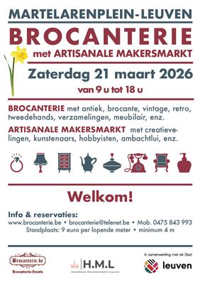 Brocanterie met Artisanale Makersmarkt - Leuven